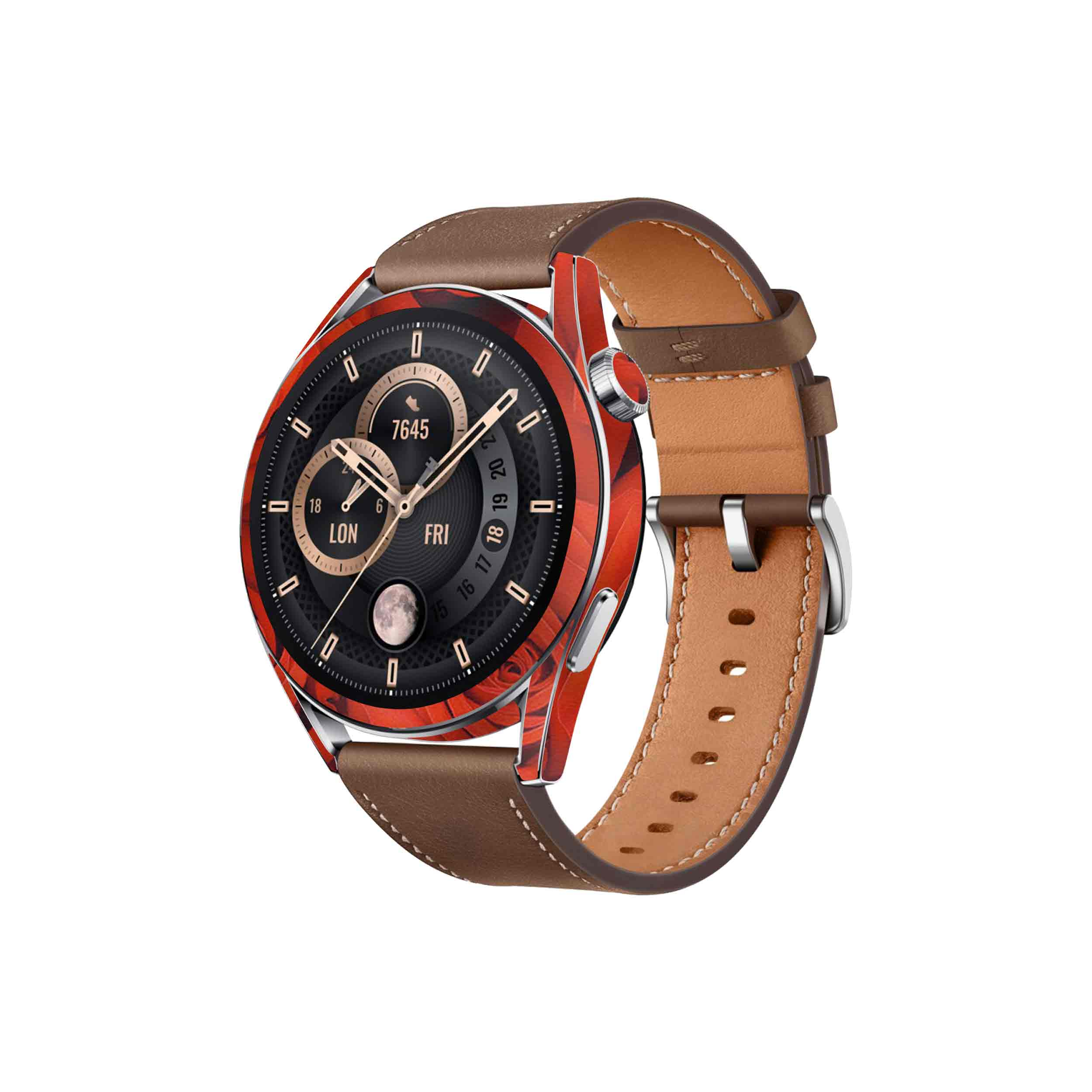 برچسب ماهوت طرح Red-Flower مناسب برای ساعت هوشمند هوآوی Watch GT 3 46mm