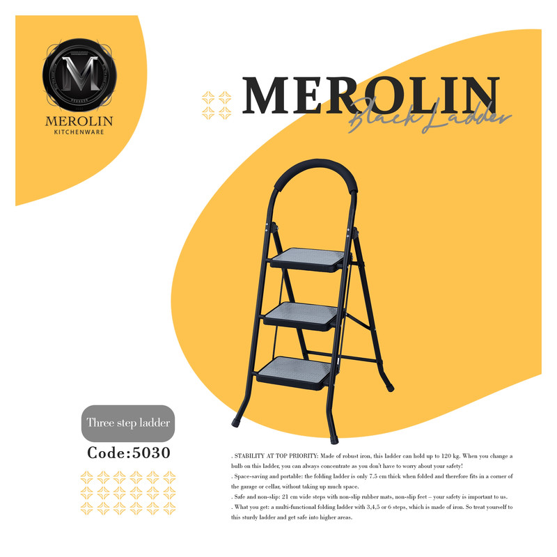 نردبان 3 پله مرولین کد 5030 نردبان 3 پله مرولین کد 5030