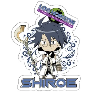 استیکر لپ تاپ مدل Log Horizon - Shiroe Chibi Cute Serious