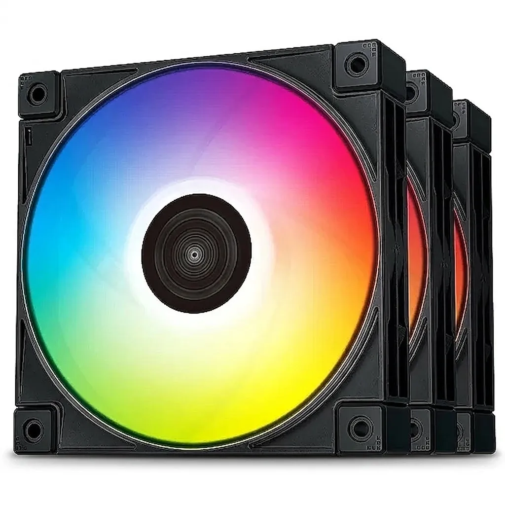 فن کیس دیپ کول مدل FC120 BLACK بسته سه عددی