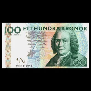 اسکناس تزئینی مدل کشور سوئد 100 کرون UNC