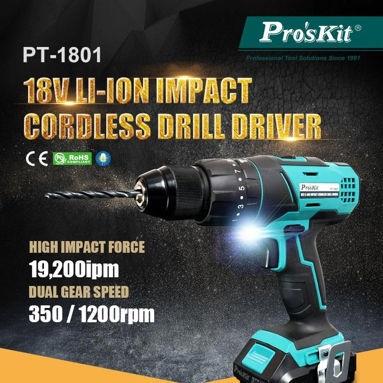 دریل پیچ گوشتی پروسکیت مدل PT-1801F