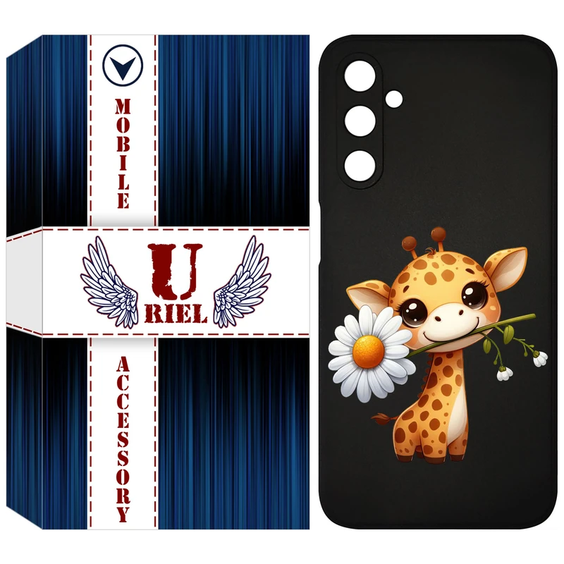 کاور یوریل مدل KSH کد 38 طرح زرافه مناسب برای گوشی موبایل سامسونگ Galaxy A24