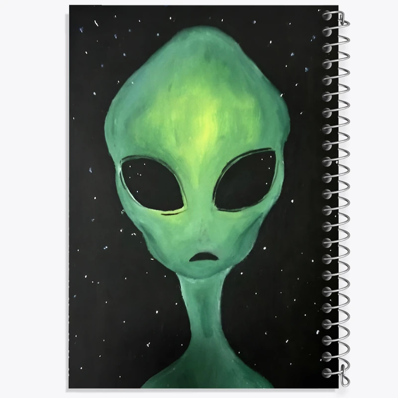 دفتر شطرنجی 50 برگ خندالو طرح آدم فضایی کد N2942