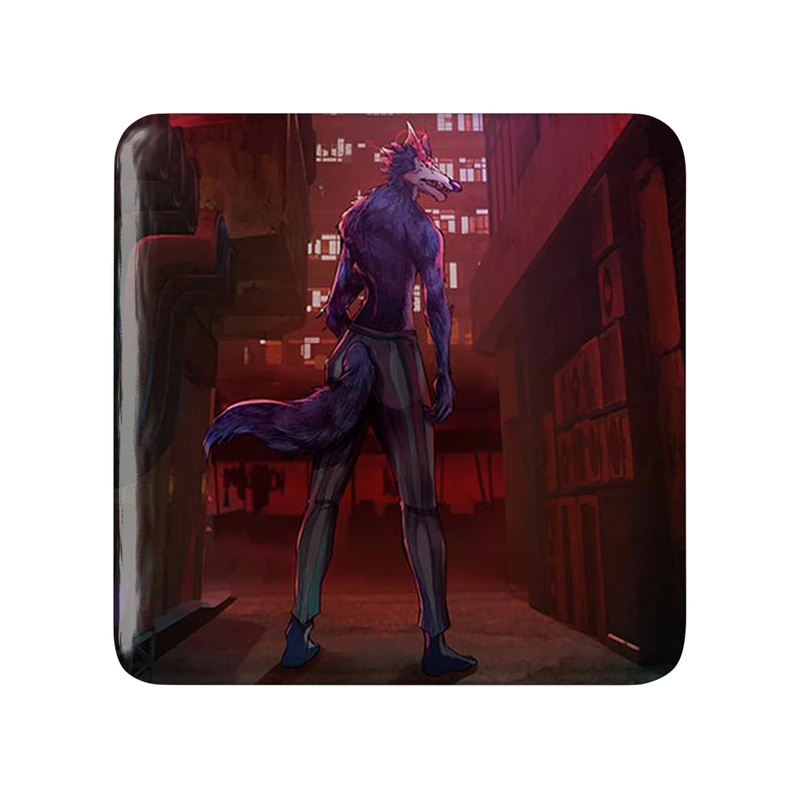 مگنت خندالو طرح لگوشی انیمه بیستارز مدل مربعی کد 33464