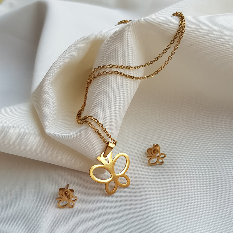 نیم ست دخترانه مدل پروانه 3221 نیم ست دخترانه مدل پروانه 3221