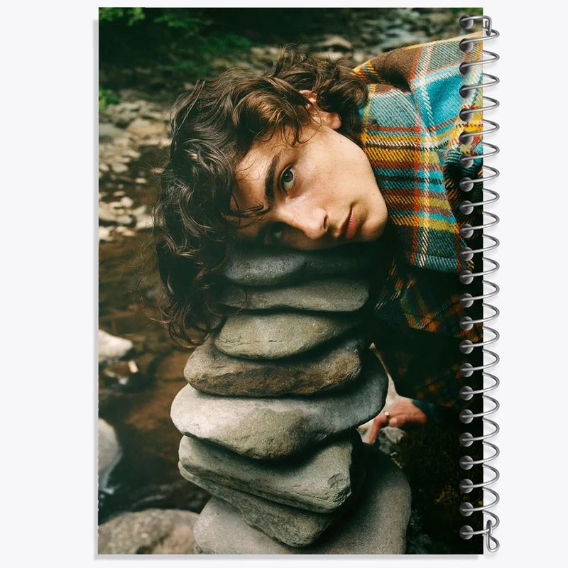 دفتر نقاشی 50 برگ خندالو مدل تیموتی شالامی Timothée Chalamet کد 19290