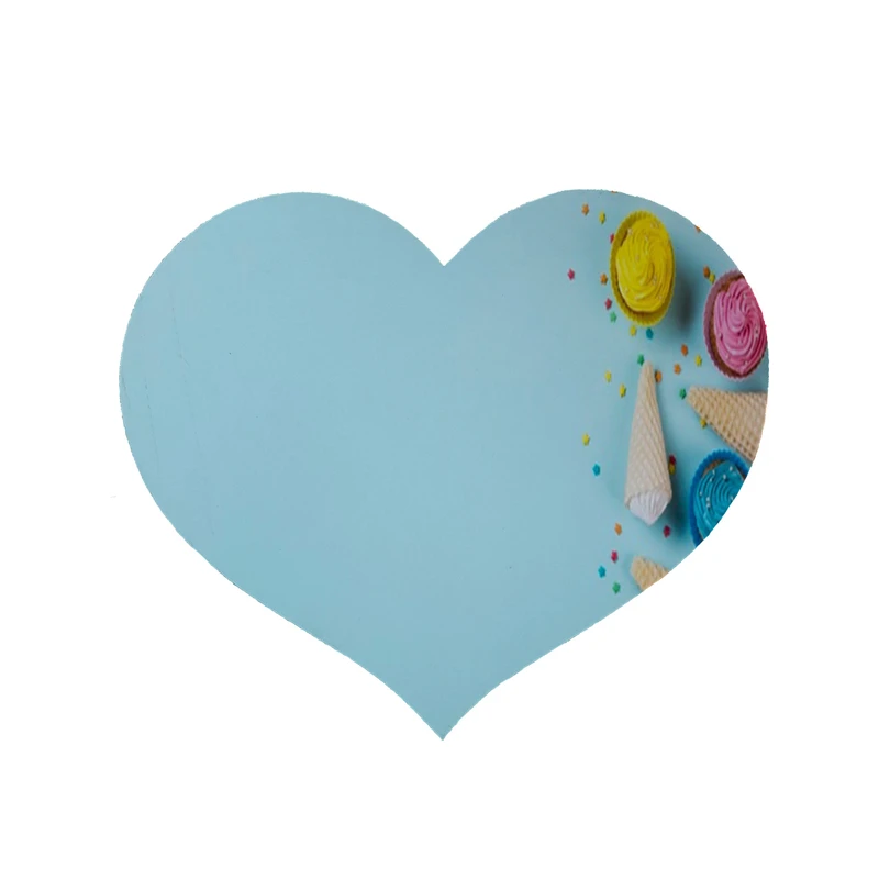    پادری مدل قلب طرح بستنی کد 8102 سایز 90 × 90 سانتی متر