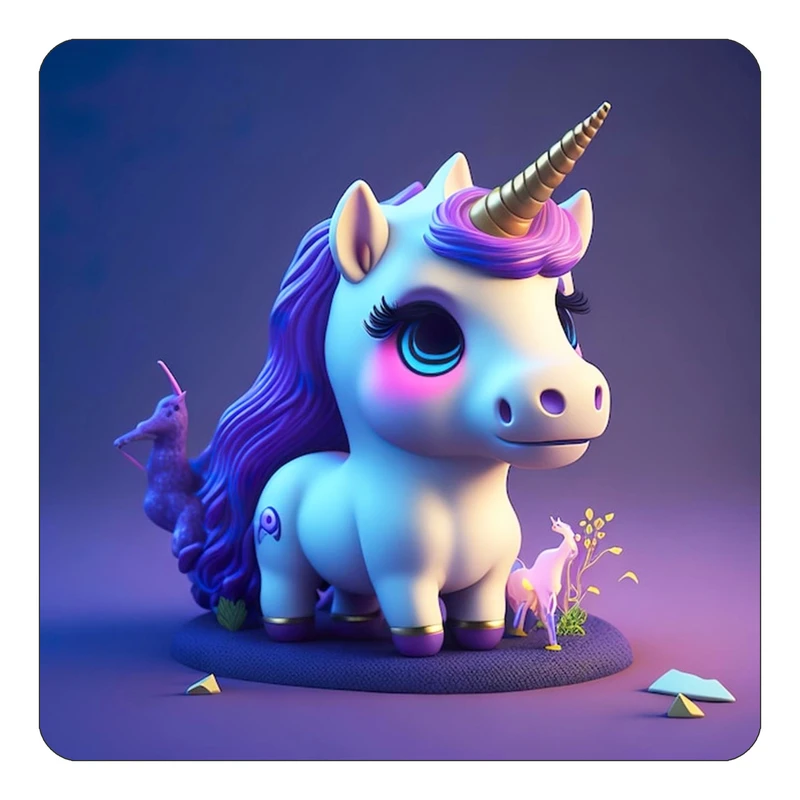 مگنت کاکتی طرح اسب تک شاخ و یونیکورن مدل mp33522