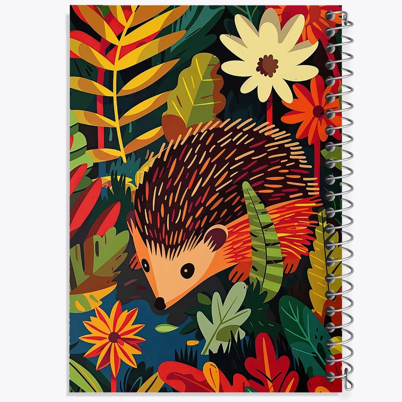 دفتر شطرنجی 50 برگ خندالو مدل جوجه تیغی کد N1588