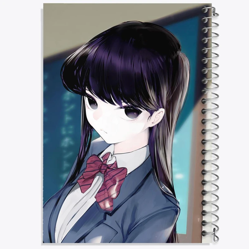 دفتر مشق 100 برگ خندالو طرح انیمه کومی سان کد 16096