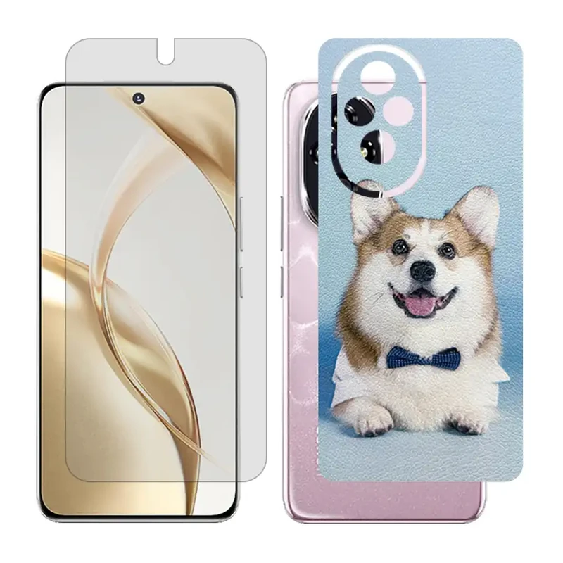 محافظ صفحه نمایش شفاف گلس مدل Together مناسب برای گوشی موبایل آنر 200 / Honor 200 به همراه برچسب پوششی پشت گوشی