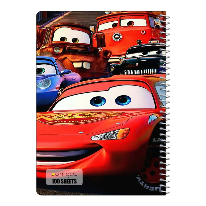 دفتر مشق 100 برگ سیمی کارنیکا طرح ماشین ها Cars کد 55980