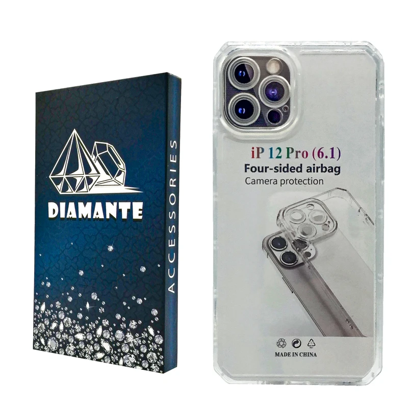 کاور دیامانته مدل Nahid Navy مناسب برای گوشی موبایل اپل iPhone 12 Pro