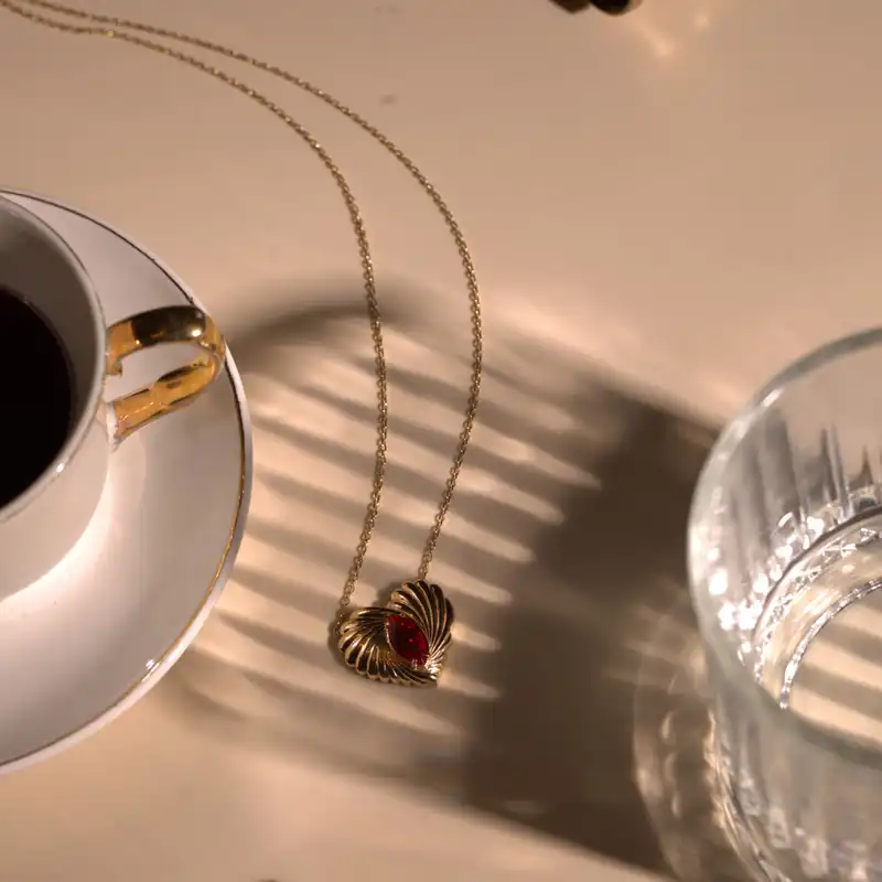 گردنبند طلا 18 عیار زنانه درگونه مدل موریس