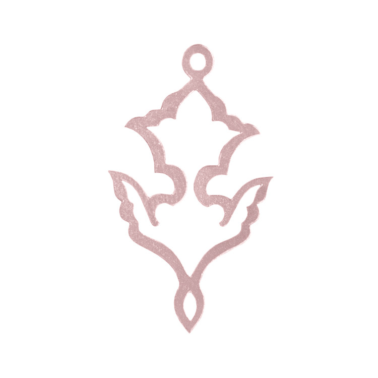 شمش نقره ژابیز مدل اسلیمی گل کد h84