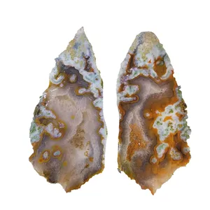 سنگ راف عقیق مدل سنگ عقیق شجر مدل ku 117 مجموعه 2 عددی