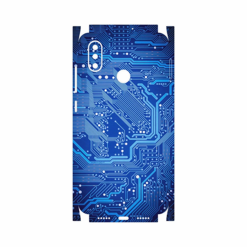 برچسب پوششی ماهوت مدل Blue Printed Circuit Board-FullSkin مناسب برای گوشی موبایل شیائومی Mi 8