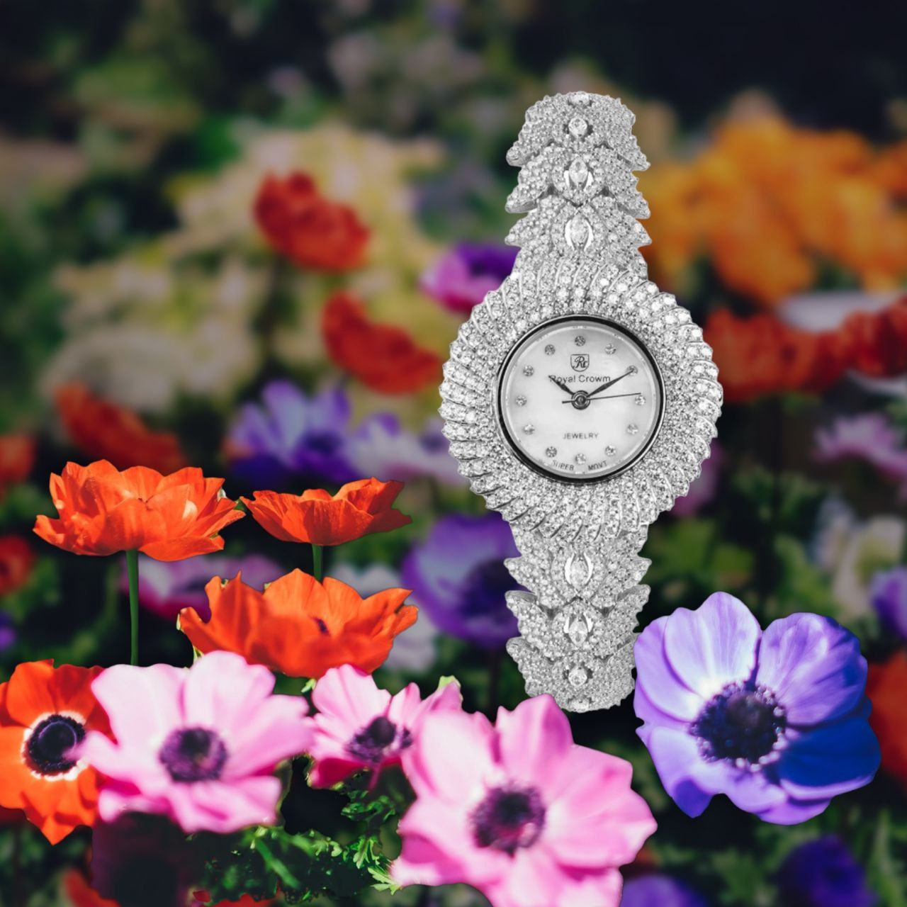 ساعت مچی عقربه ای زنانه رویال کرون مدل RZZDEH-085 ساچ - - 7
