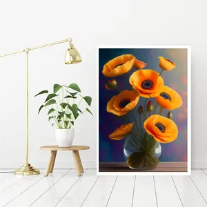 تابلو مدل دکوراتیو طرح گل زرد کد 0662