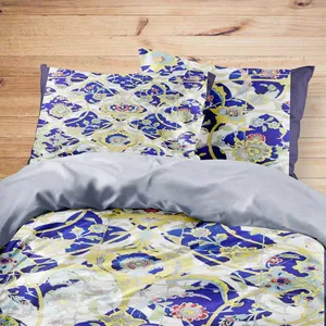 سرویس خواب مدوپد طرح دیوار‌نقاشی مدل mod00454 یک نفره 4 تکه