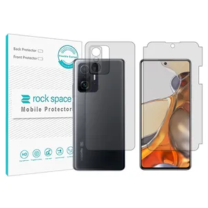 Rockspace Anti Shock transparent screen protector suitable for Xiaomi 11T Pro mobile phone along with the back of the phone