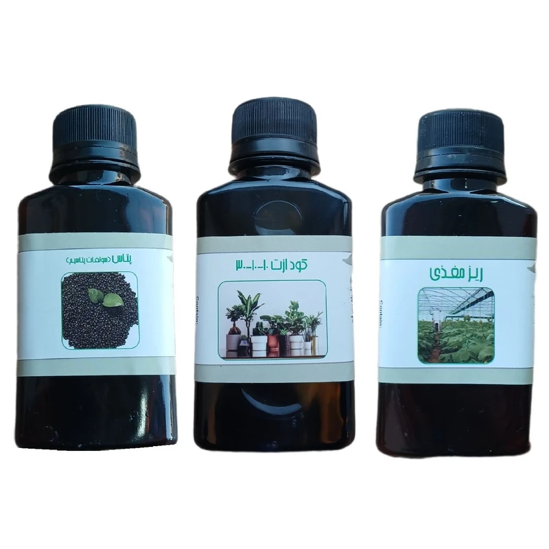 کود مایع ازت 10-10-30 و پتاس و ریز مغذی مدل life - D حجم 110 میلی لیتر بسته 3 عددی