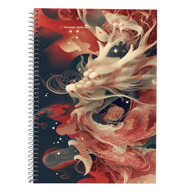 دفتر زبان 50 برگ مدوپد مدل سه خط طرح فانتزی کد DF14396