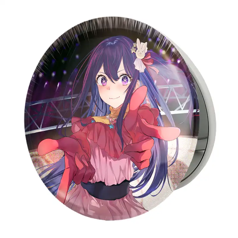 آینه جیبی خندالو طرح هوشینو انیمه اوشی نو کو ستاره من Oshi No Ko مدل تاشو کد 27471