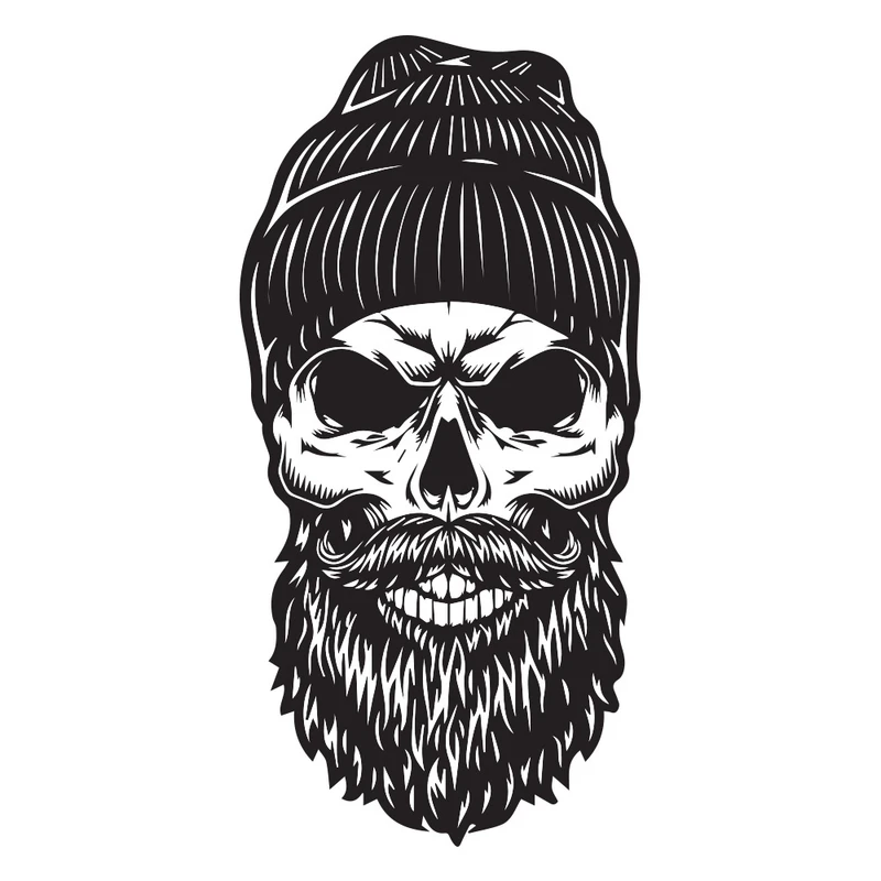 برچسب بدنه خودرو گراسیپا طرح اسکلت هیپستر کد 15