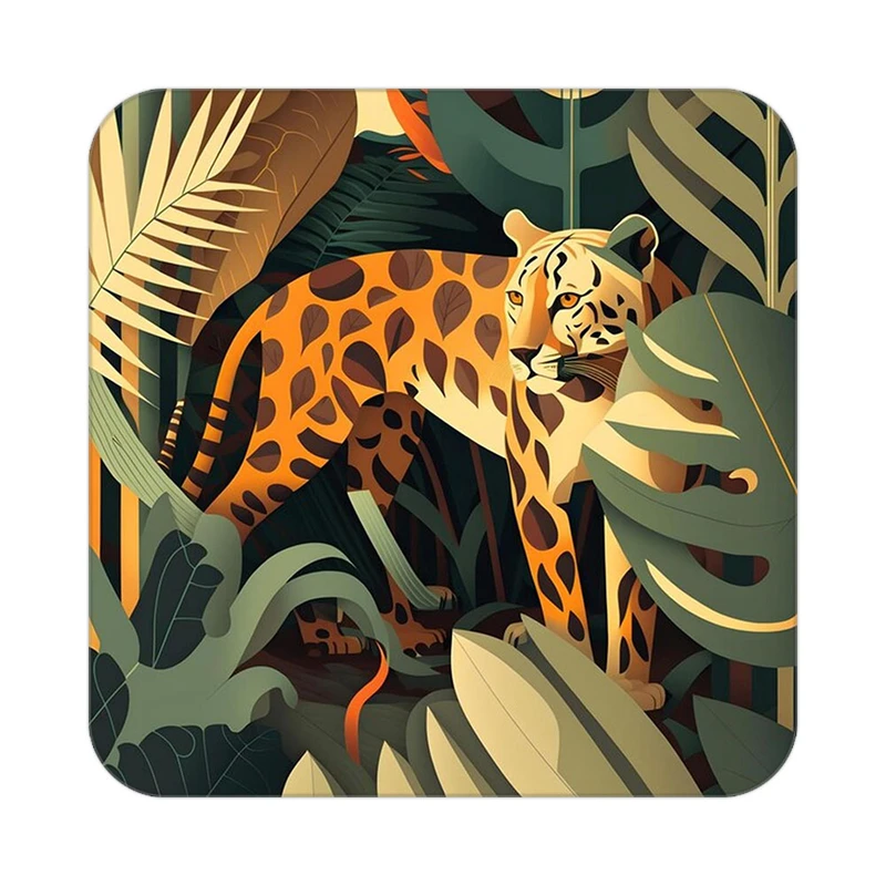 زیر لیوانی کاکتی طرح حیوانات رنگی مدل mp26454