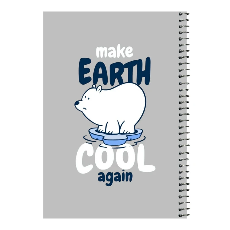 دفتر مشق 80 برگ اس جی مدل خرس قطبی    