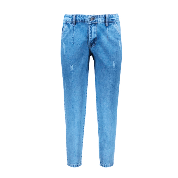 شلوار جین زنانه ویتالیت مدل مام فیت رنگ آبی روشن