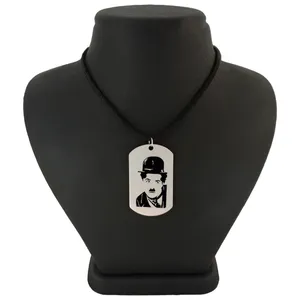 گردنبند مردانه ترمه ۱ طرح چارلی چاپلین مدل Sam 370