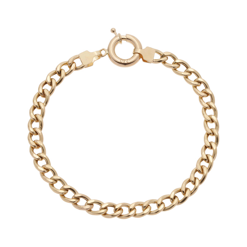 دستبند طلا کم اجرت 18 عیار زنانه گلدم مدل طرح کارتیهB-39003