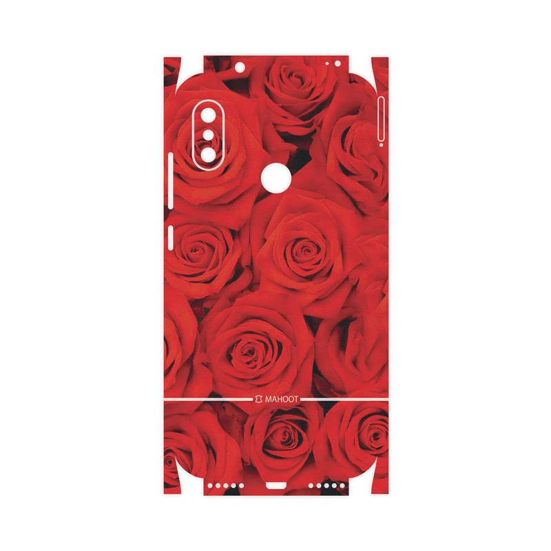 برچسب پوششی ماهوت مدل Red-Flower-FullSkin مناسب برای گوشی موبایل شیائومی Redmi Note 6 Pro