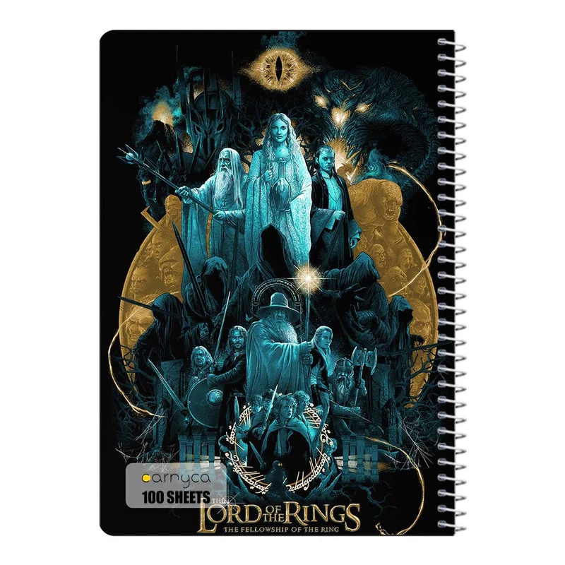 دفتر شطرنجی 100 برگ سیمی کارنیکا طرح ارباب حلقه ها Lord of the Rings کد 68648