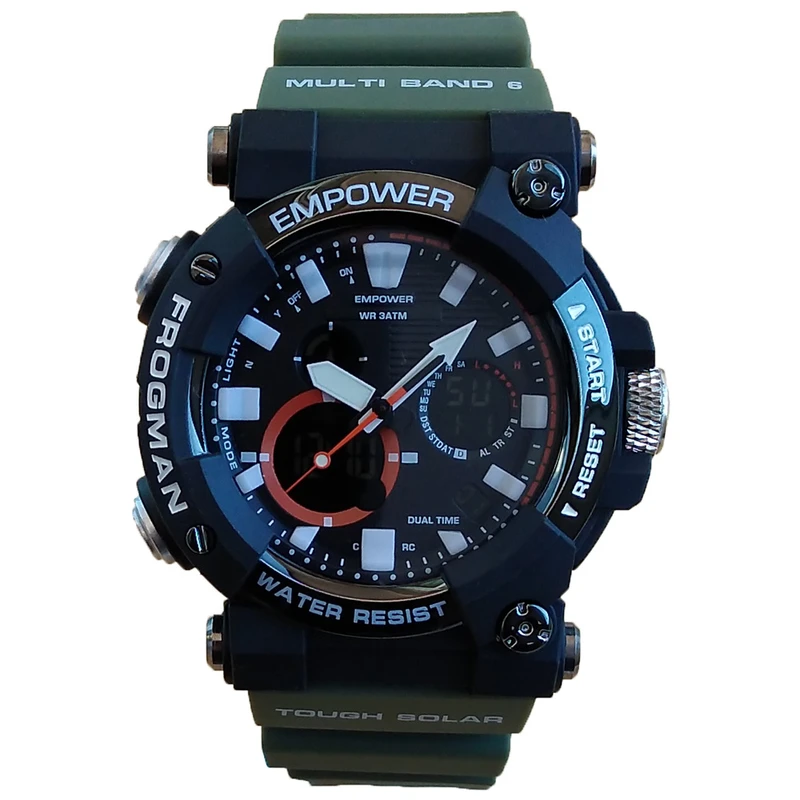 ساعت مچی عقربه‌ای مردانه امپاور مدل دوزمانه اسپرت کد 275