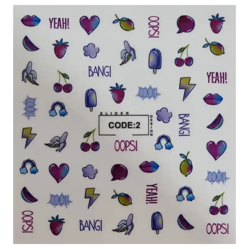 لنز ناخن مدل 2