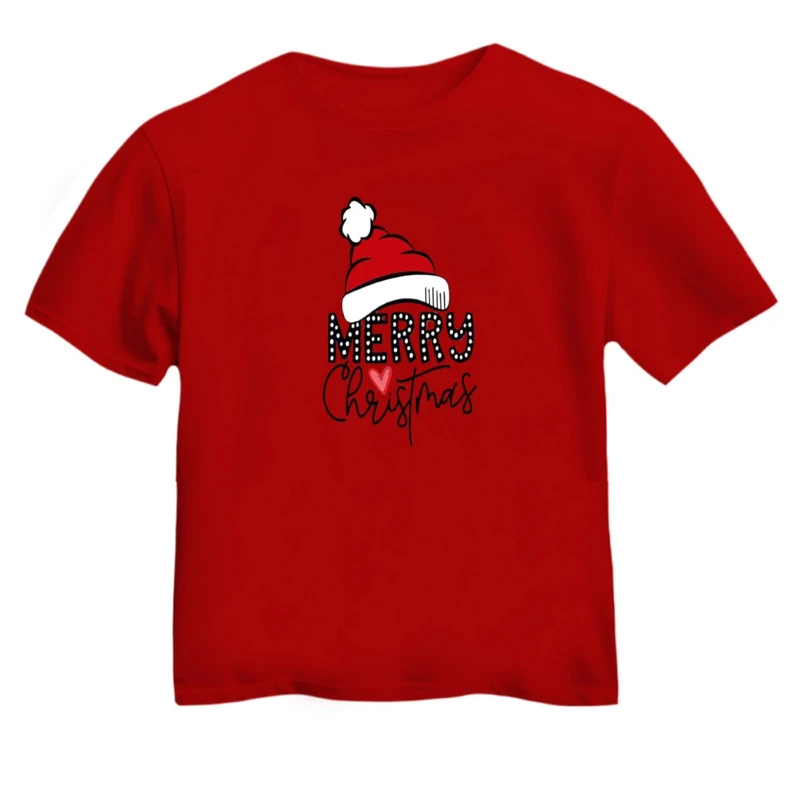 تی شرت آستین کوتاه بچگانه مدل نوشته کریسمس کد 5