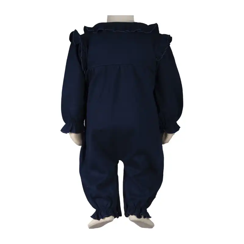 سرهمی نوزادی آدمک مدل بنیتا کد 130017 رنگ سرمه ای