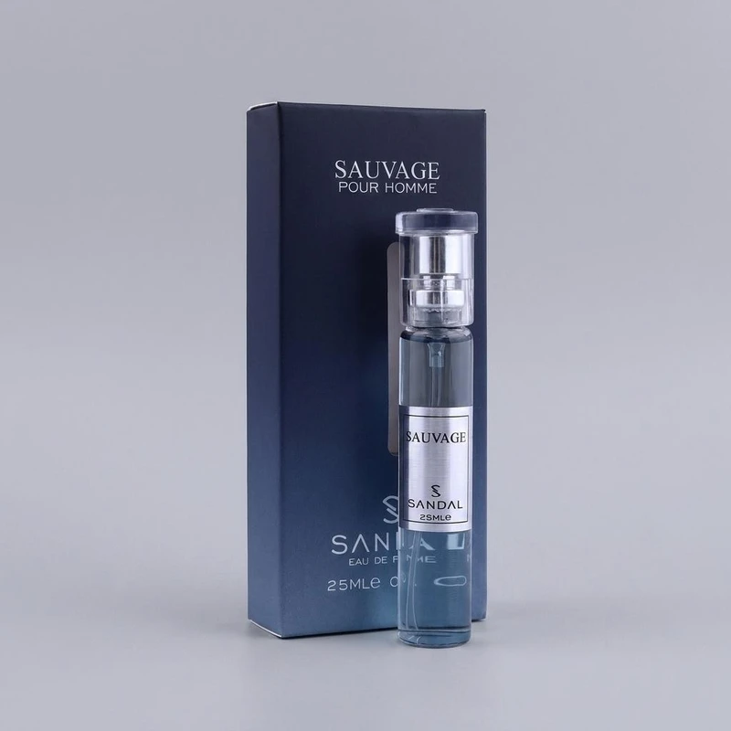 عطرجیبی مردانه صندل مدل ساواج حجم 25 میلی لیتر