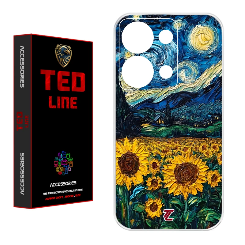 کاور تدلاین طرح شب پر ستاره کد 1149 مناسب برای گوشی موبایل شیائومی Redmi Note 13 Pro 4G / Poco M6 Pro