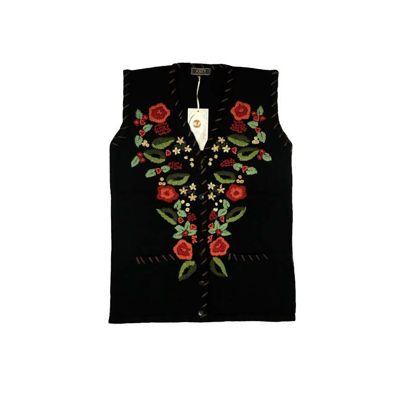 ژاکت زنانه مدل VEST 3 FLOWERS