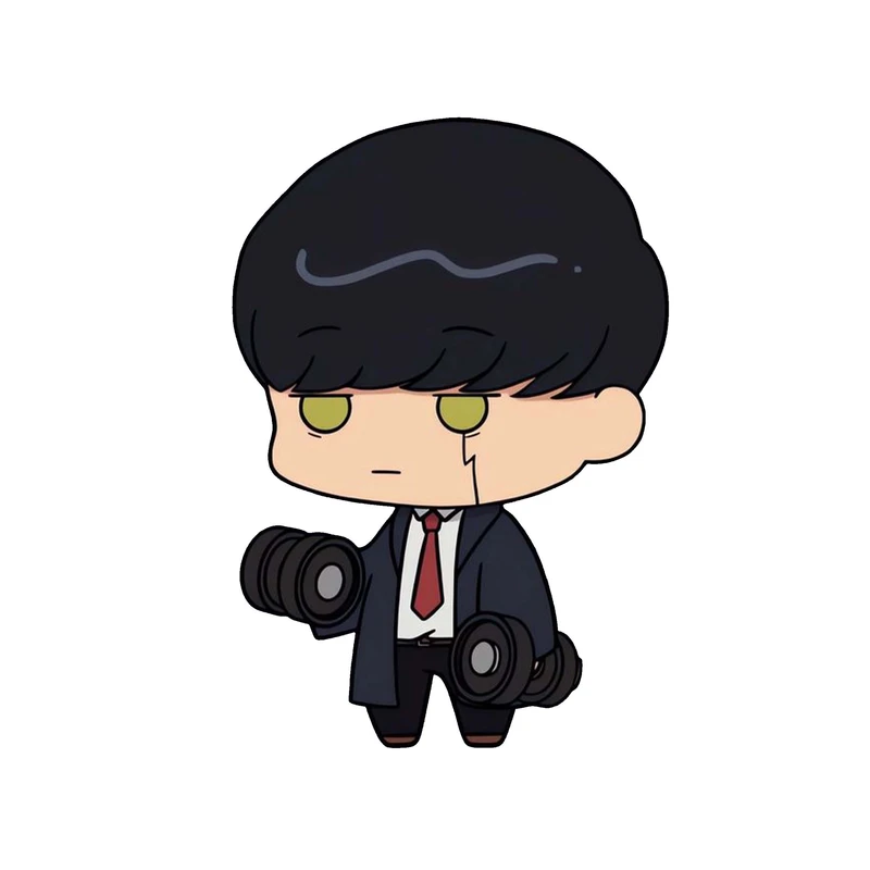 استیکر لپ تاپ و موبایل مدل انیمه طرح ماشل جادو و عضله MASHLE MAGIC AND MUSCLES کد 3426