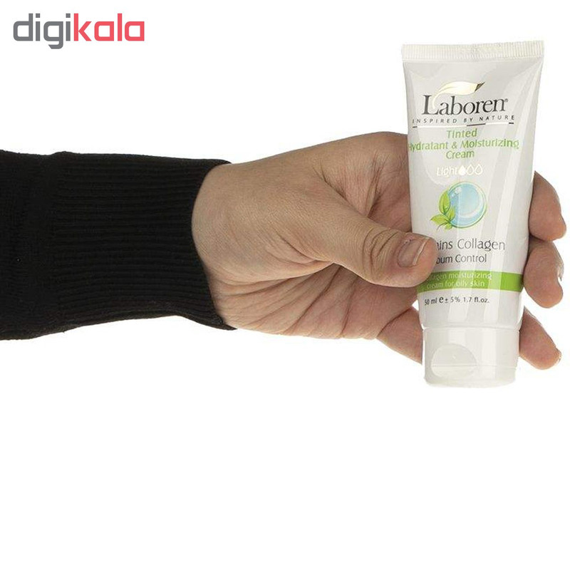 کرم مرطوب کننده رنگی لابورن مدل Oily Light حجم 50 میلی لیتر