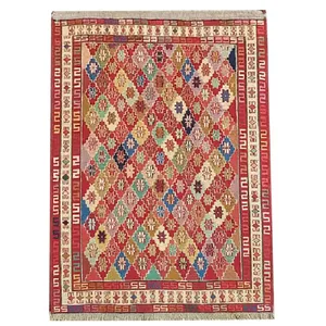 گلیم دستبافت 1.5 متری مدل ورنی کد 13642