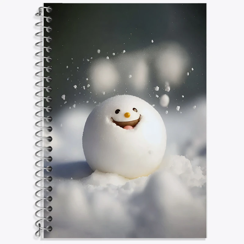 دفتر نت موسیقی 50 برگ خندالو طرح گوله برف کیوت کد F8292