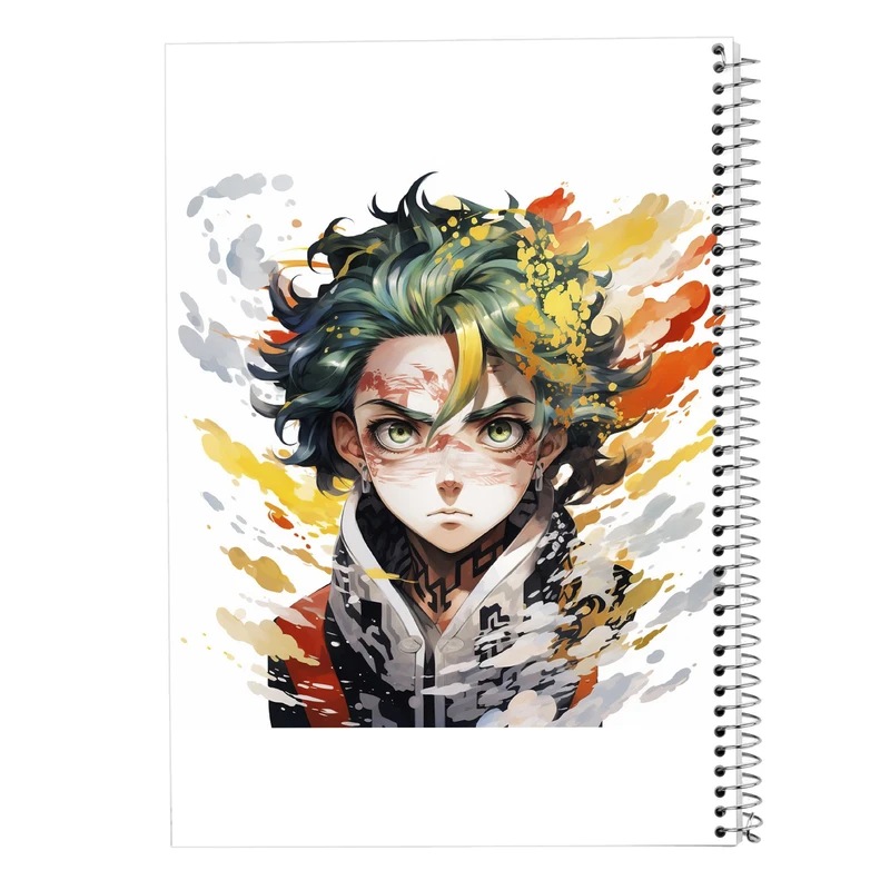 دفتر ژورنال نویسی 50 برگ مدوپد مدل نقطه ای طرح Demon Slayer کد DF11066