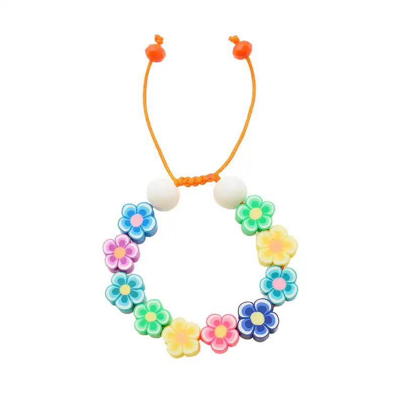 دستبند دخترانه دلنار گالری مدل گل فیمویی